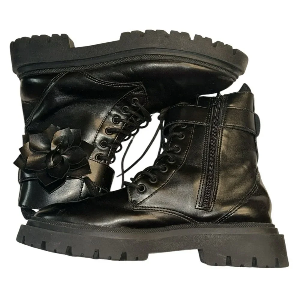 Zara Kids Black Ankle Boots(Size 38)